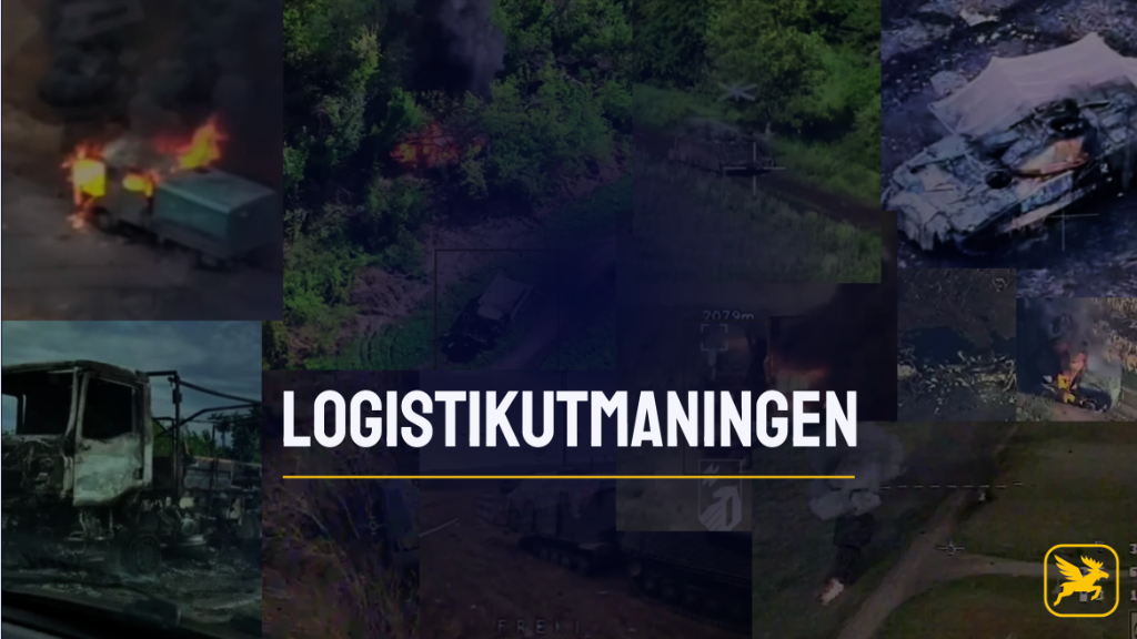Förstörda logistikfordon